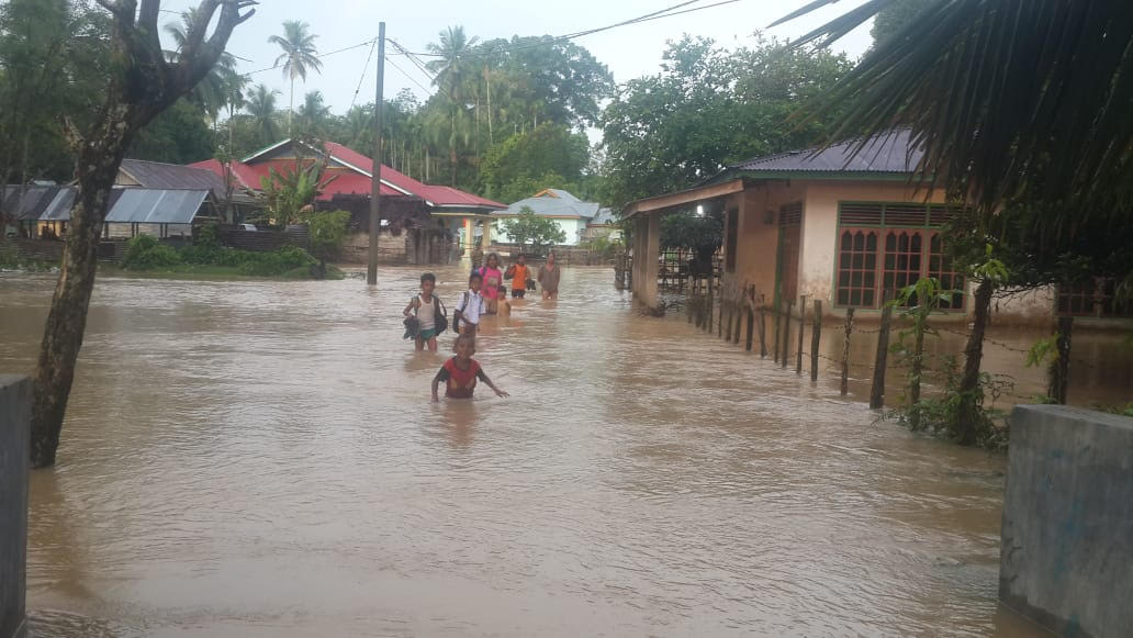 Banjir Susulan Kembali Rendam Sejumlah Desa di Kuansing