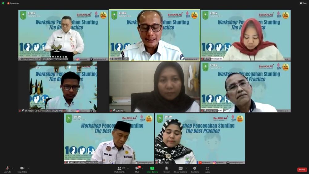 Pemprov Riau Gelar Workshop Pencegahan Stunting