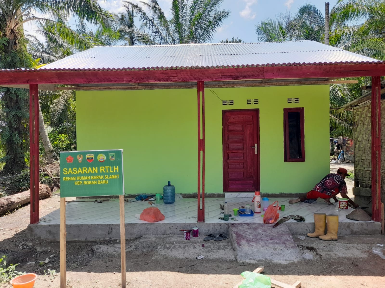 TMMD Kodim 0321/Rohil Bedah Rumah Warga