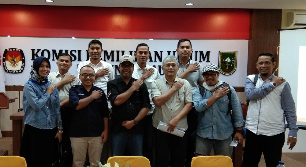 Silaturahmi Mappilu PWI Riau-KPU, Ilham: Pers Sangat Dibutuhkan untuk Awasi Pemilu
