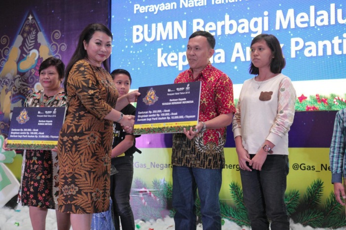 PGN dan Bukit Asam Gelar Natal Bersama 500 Anak Yatim-Piatu di Riau