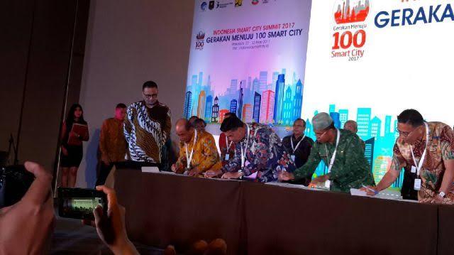 Bupati Harris Teken Kerjasama Pengembangan Smart City di Makasar