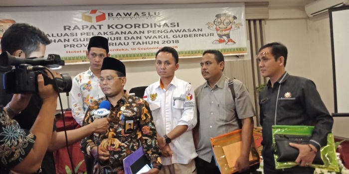 Bawaslu Riau Evaluasi Pengawasan Pilgubri 2018 untuk Persiapan Pemilu 2019
