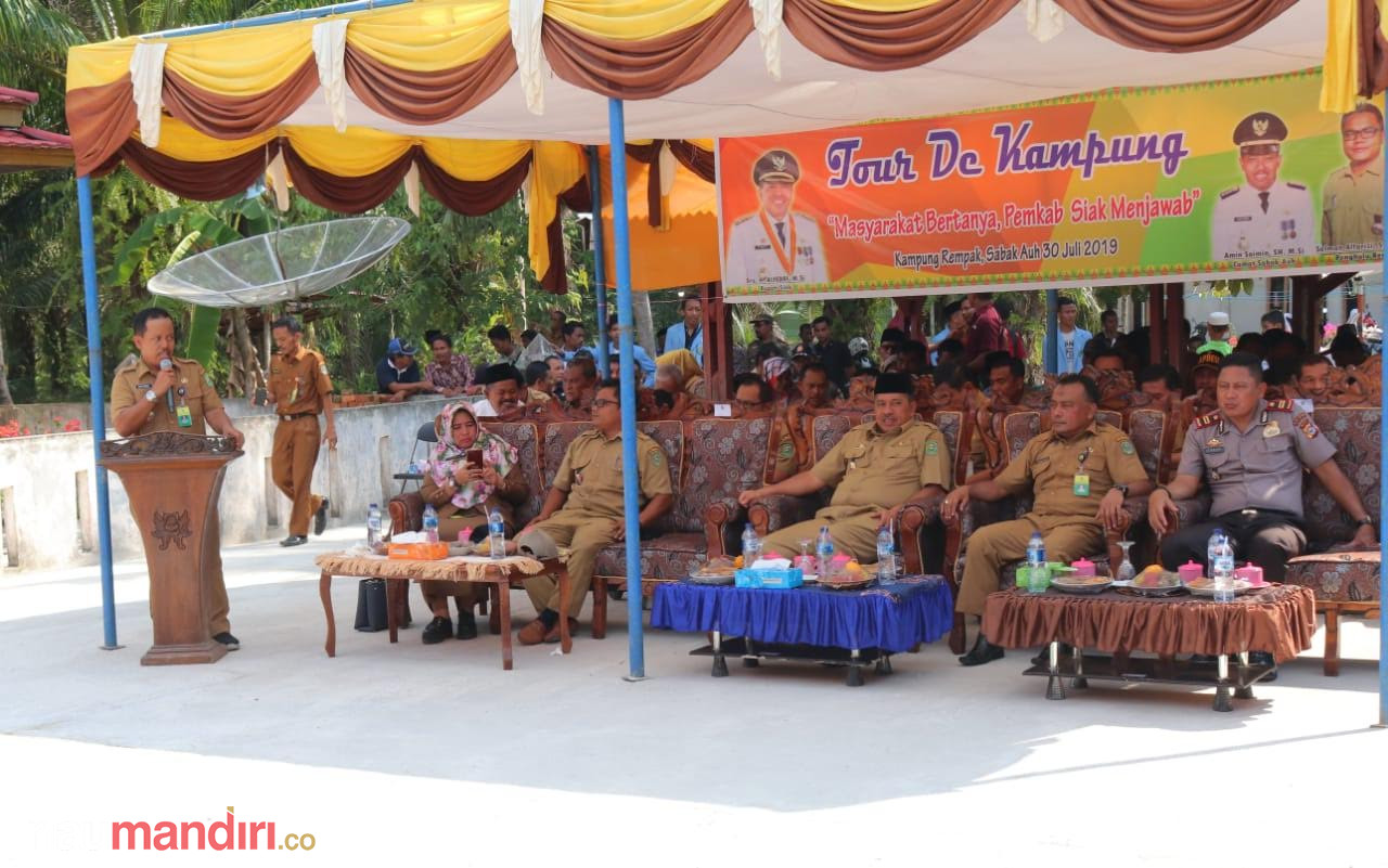 Sejumlah Kepala OPD Ikut Tour de Kampung Kabupaten Siak