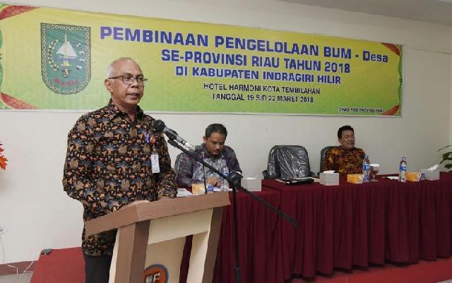 Pjs Bupati Inhil Hadiri Pembukaan Pelatihan Pengelolaan Bumdes se-Riau
