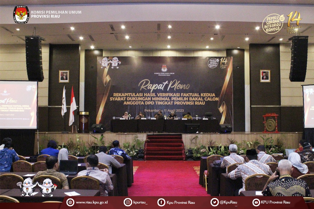 KPU Riau Kirim Dokumen 29 Bacalon DPD Riau ke Pusat