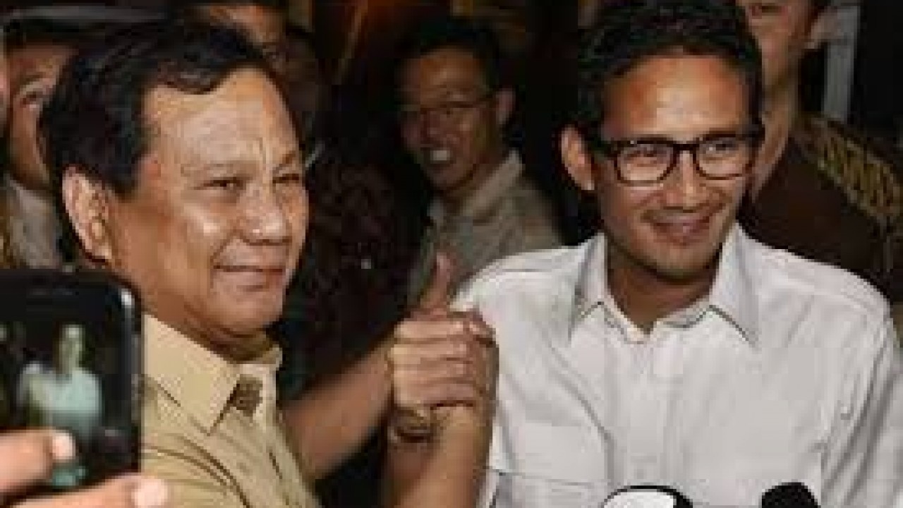 Survei BPN: Prabowo-Sandiaga Peroleh 40 Persen