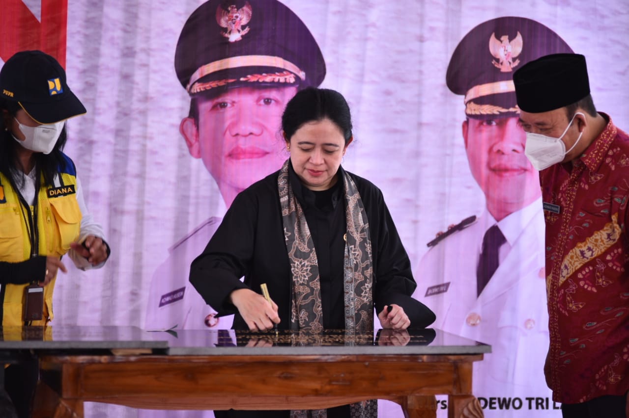 Ketua DPR RI Puan Maharani Resmikan Kawasan Jalan Soekarno di Purwokerto