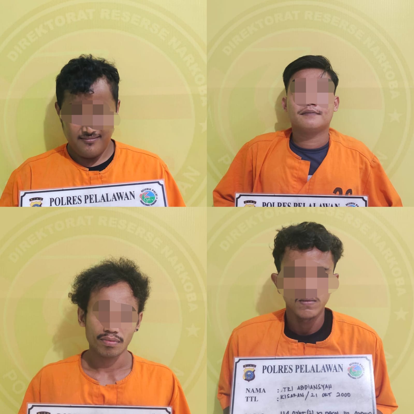 Empat Diduga Pengedar Sabu Diringkus Polres Pelalawan