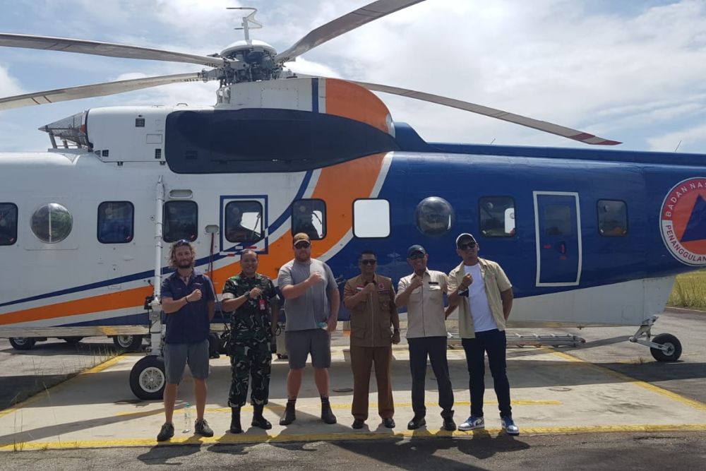 Helikopter Sikorsky BNPB Tiba di Riau