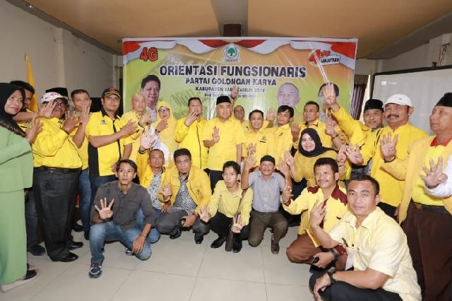 Loyalitas dan Militansi Kader Golkar Siak Modal untuk Memenangkan Paslon Nomor 4