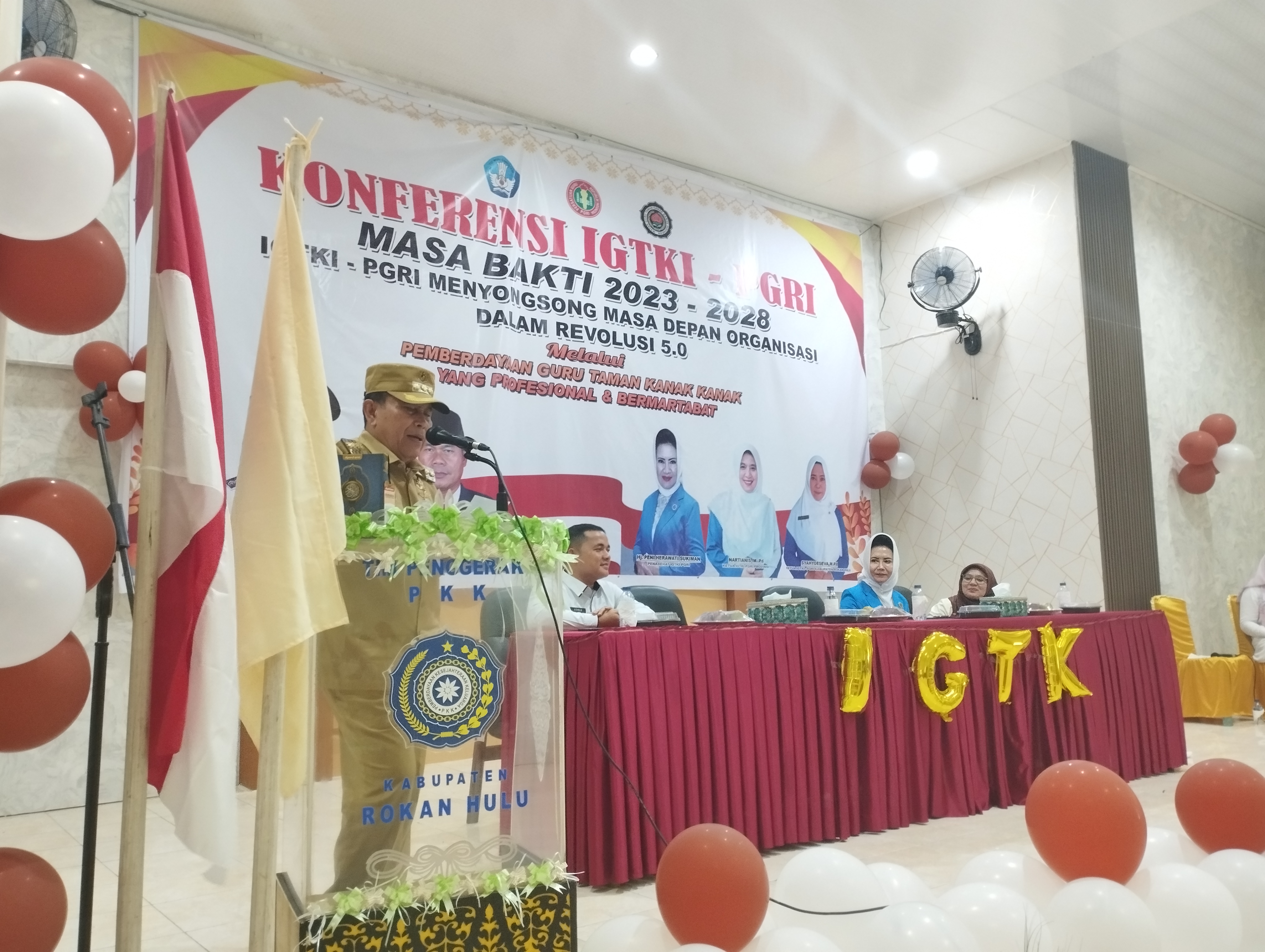 Bupati Sukiman Sebut Pemkab Siap Dukung IGTKI-PGRI Tingkatkan Kualitas Pendidikan