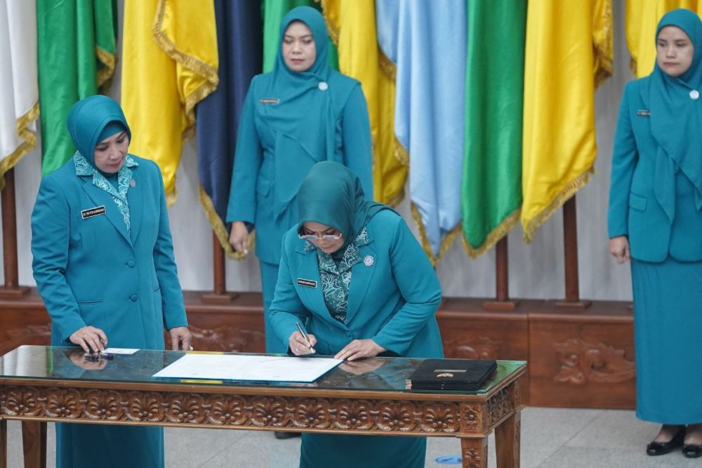 Adrias Hariyanto Resmi Dilantik Menjadi Pj Ketua TP PKK Provinsi Riau