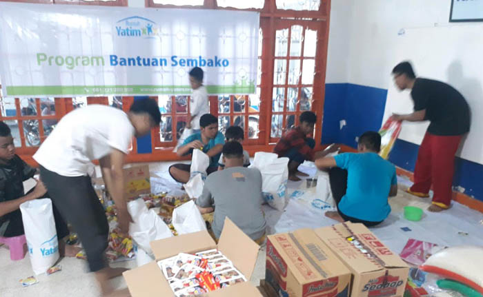100 Paket Sembako Siap Disalurkan Rumah Yatim di Tampan dan Rumbai Pekanbaru