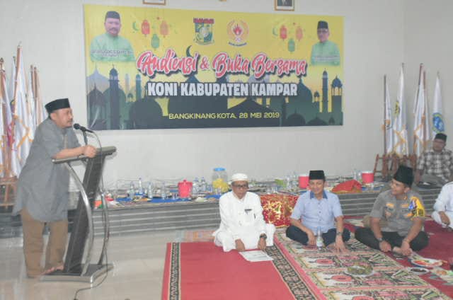 Bupati Gelar Pertemuan dan Buka Puasa Bersama KONI Kampar