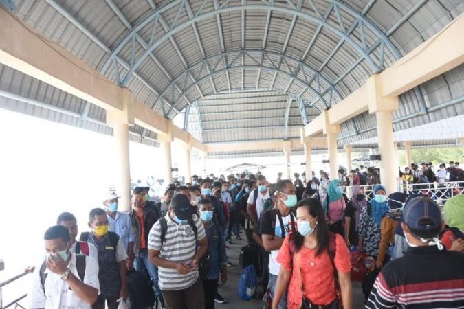 Arus Kepulangan WNI dari Malaysia Belum Juga Berhenti, 186 Orang Tiba Lagi di Bengkalis