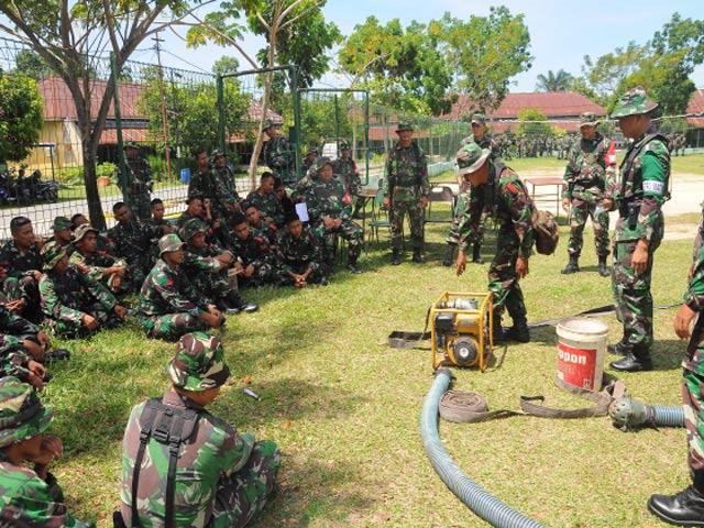 TNI AD Gelar Latihan Penanggulangan Bencana Alam