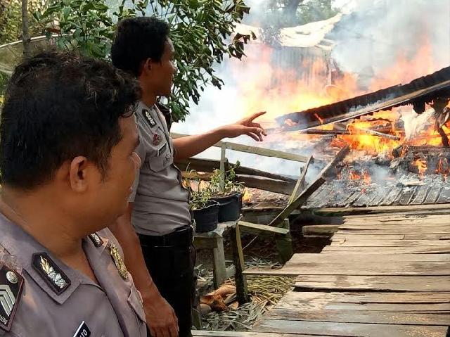 Kebakaran Beruntun di Inhil, 8 Rumah Warga Hangus