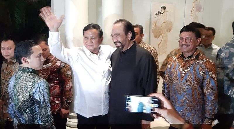 NasDem Bocorkan Percakapan Prabowo dan Surya Paloh