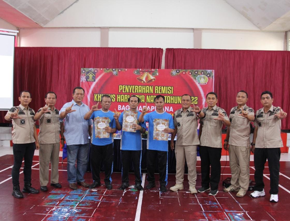 760 Napi di Riau Terima Remisi Natal 2022, 6 Orang Lansung Bebas