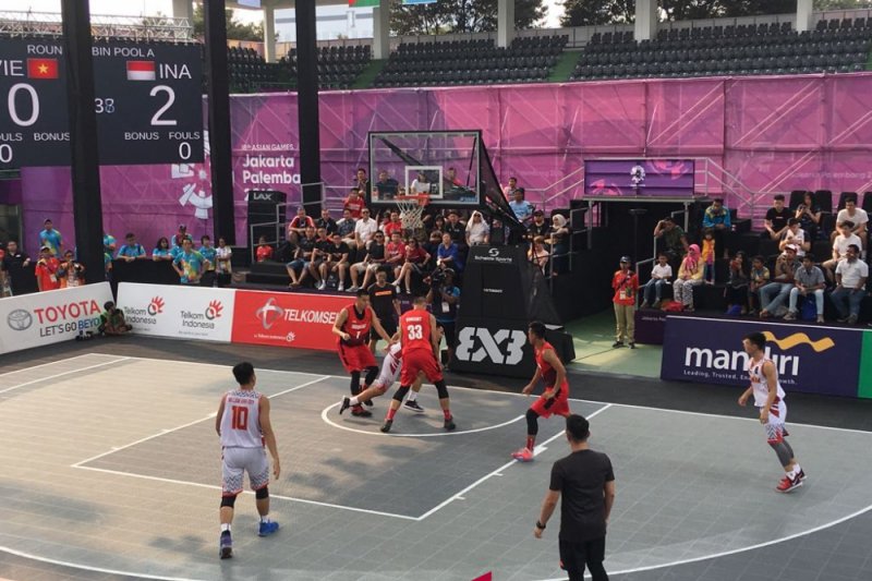 Tim Putra Basket 3x3 Indonesia Wajib Menang Agar Lolos Fase Grup