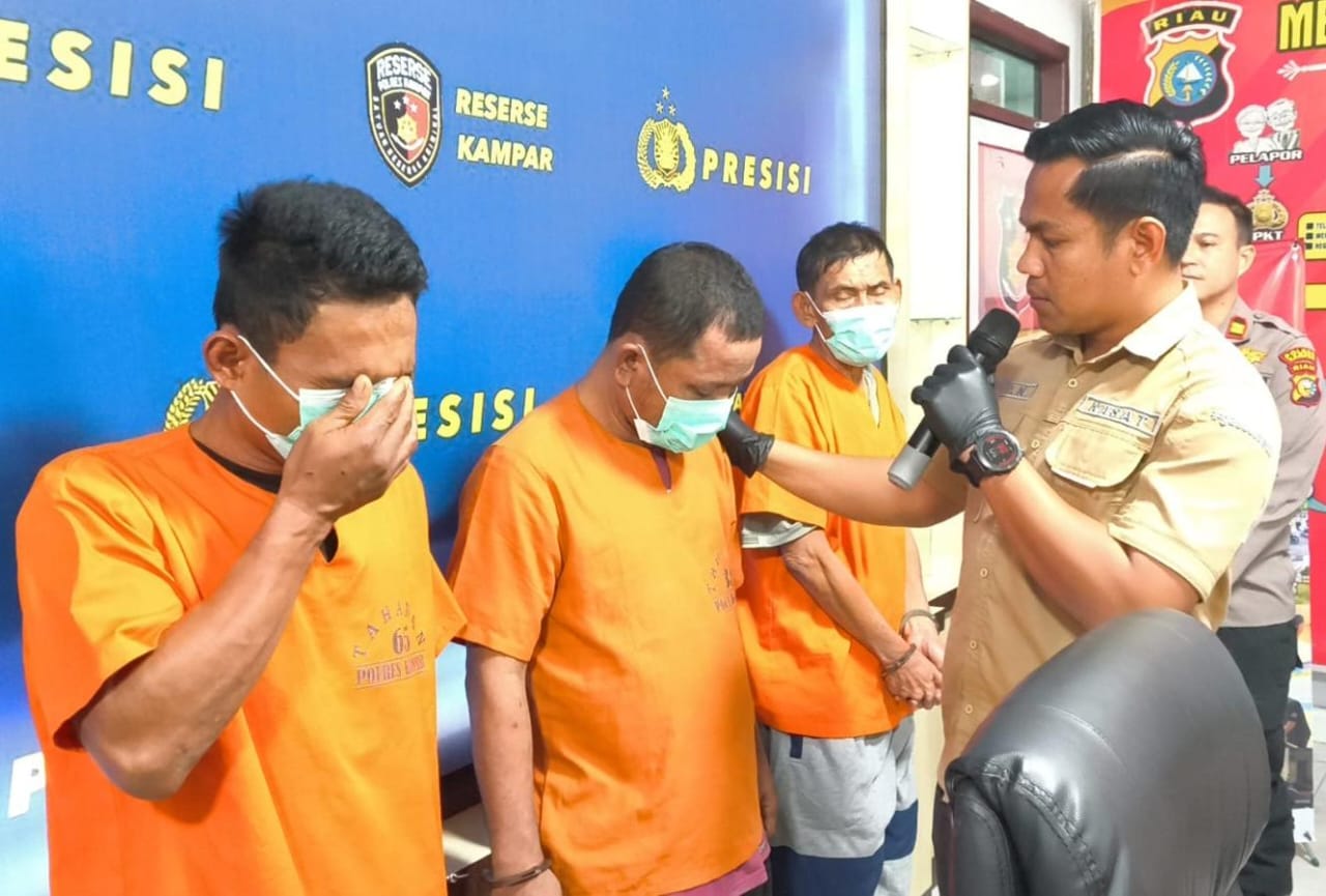 Kasus Pembunuhan Ketua SPTI di Kampar Terungkap, Eksekutor Dibayar Rp13 Juta