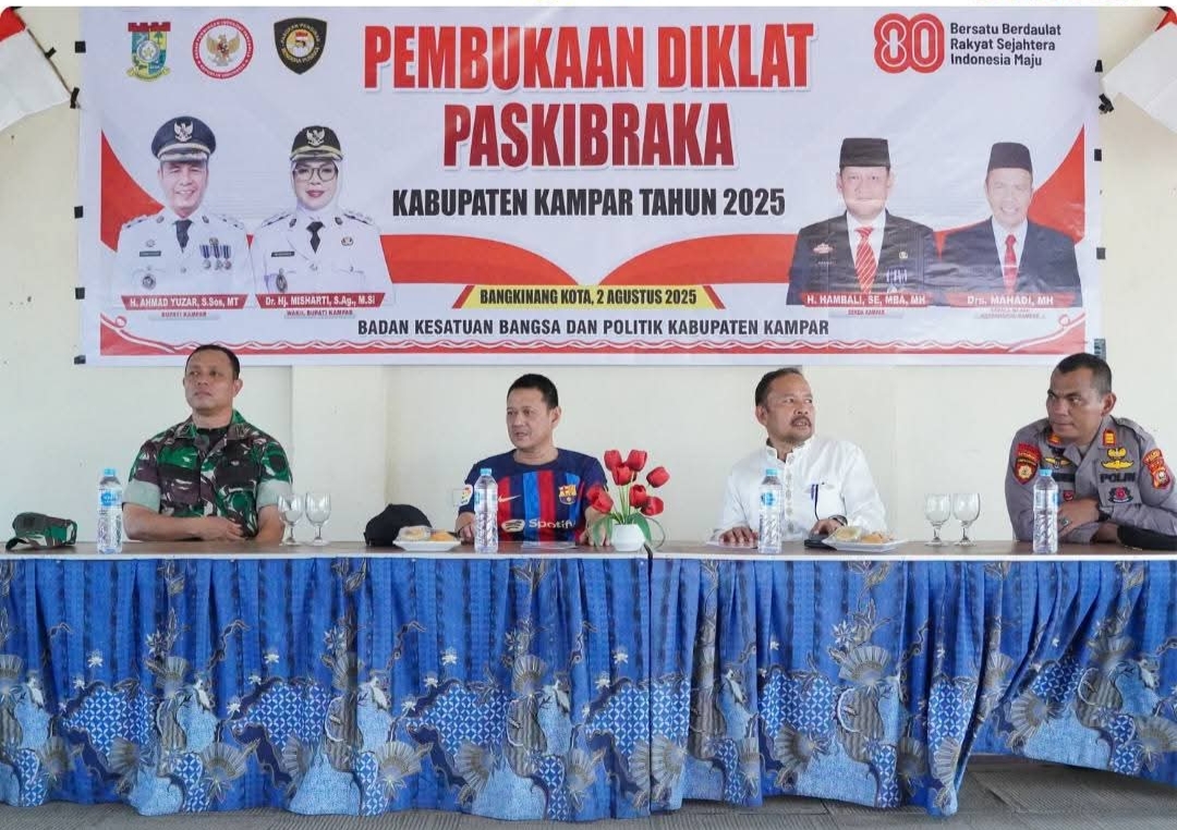 30 Anggota Paskibraka Kampar Ikuti Pemusatan Pelatihan