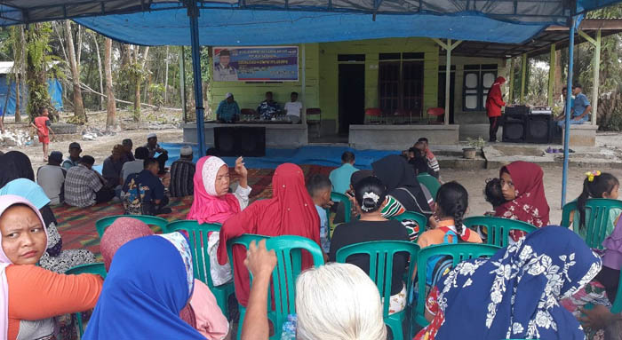 M Nasir Sosialisasikan 4 Pilar MPR kepada Masyarakat Desa Lubuk Ogung Pelalawan