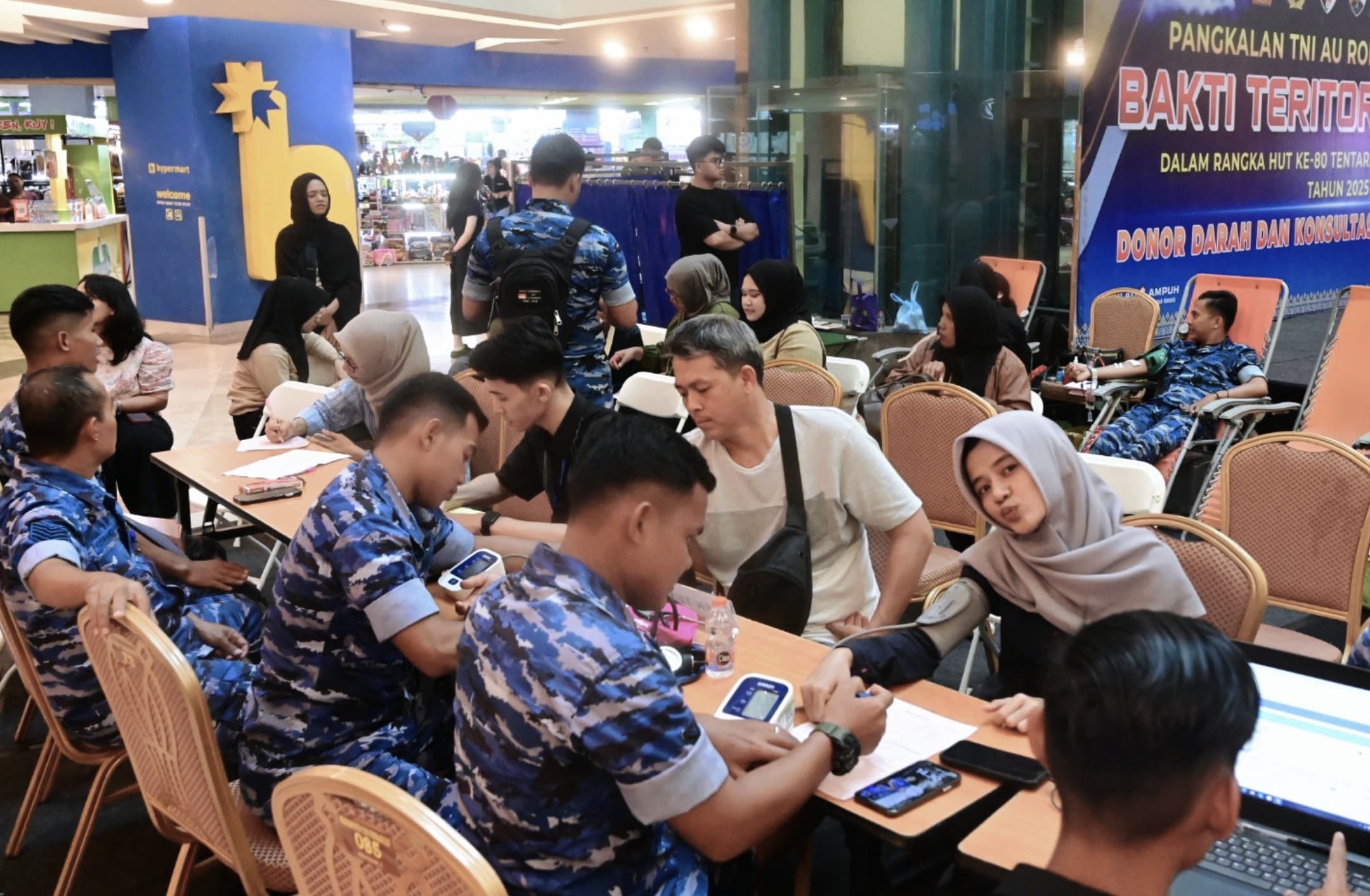 Sampena HUT ke-80 TNI, Lanud Roesmin Nurjadin Gelar Bakti Teritorial Prima