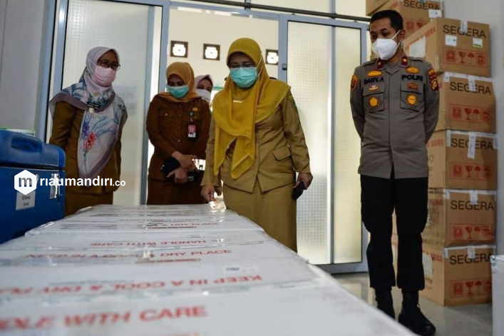 Riau Sudah Terima 67.480 Dosis Vaksin Covid-19