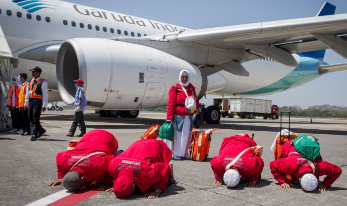 Kamis Malam, 2.579 Jamaah Umrah Indonesia Berhasil Mendarat di Arab Saudi