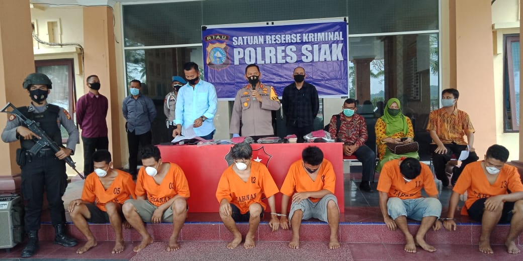 Enam Orang Pembobol Sekolah di Siak Diringkus