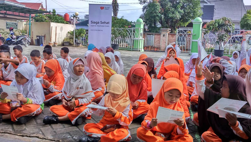 Semarakkan Hari CPTS, Rumah Zakat-Cita Sehat Foundation Taja Kegiatan di SD Juara Pekanbaru