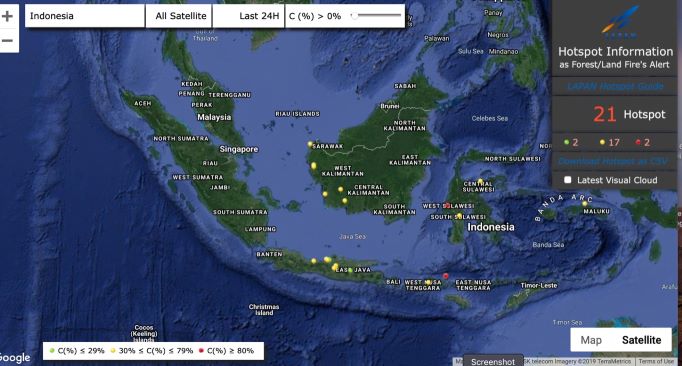 Teknologi Modifikasi Cuaca Berhasil Redam Hotspot di Riau