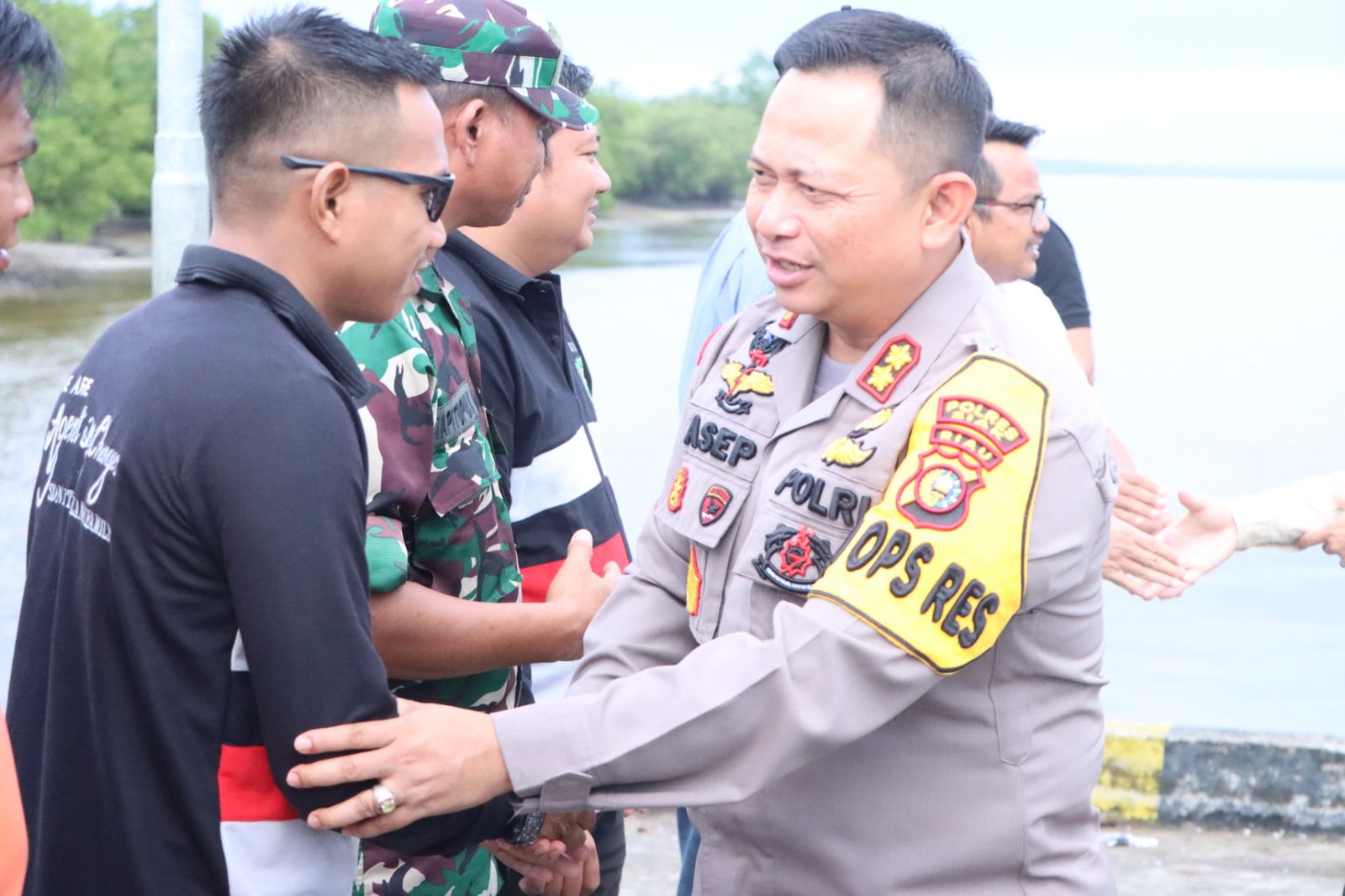 Kunker KPU, Bawaslu dan Polres Siak ke Kampung Teluk Lanus Jelang Pemilu dan Pilkada 2024
