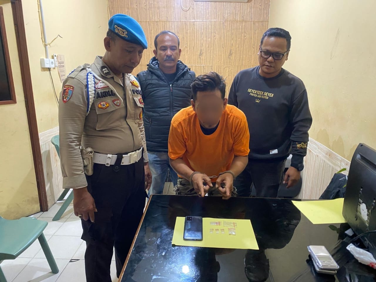 Pria di Tualang Ditangkap Polisi: Tiga Paket Sabu jadi Barang Bukti