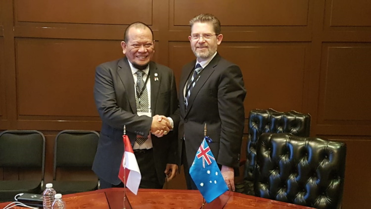 Kepada Ketua DPD RI, Presiden Senat Australia Tegaskan Papua Milik Indonesia