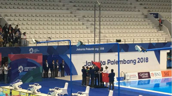 Insiden Bendera China Jatuh di Cabang Renang Asian Games