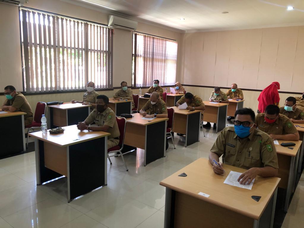 Tes Manajerial Calon Eselon II Pemprov Riau Ikuti Protokol Covid-19, 1 Peserta Gugur