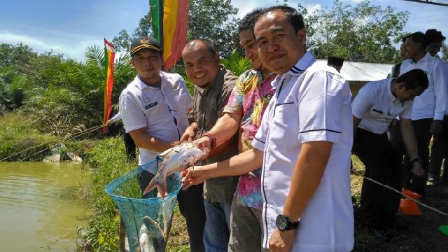 Desa Terbangngiang Berhasil Panen Ikan Kerambah