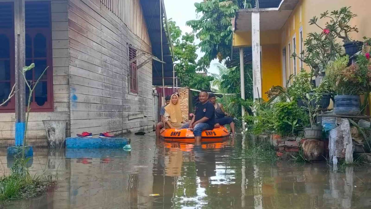 BPBD Catat 589 KK Terdampak Banjir di Pekanbaru