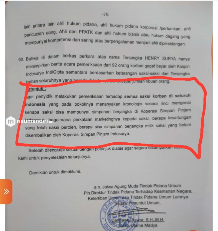 Para Korban Kecewa terhadap Jaksa Agung Atas P19 Kasus Indosurya