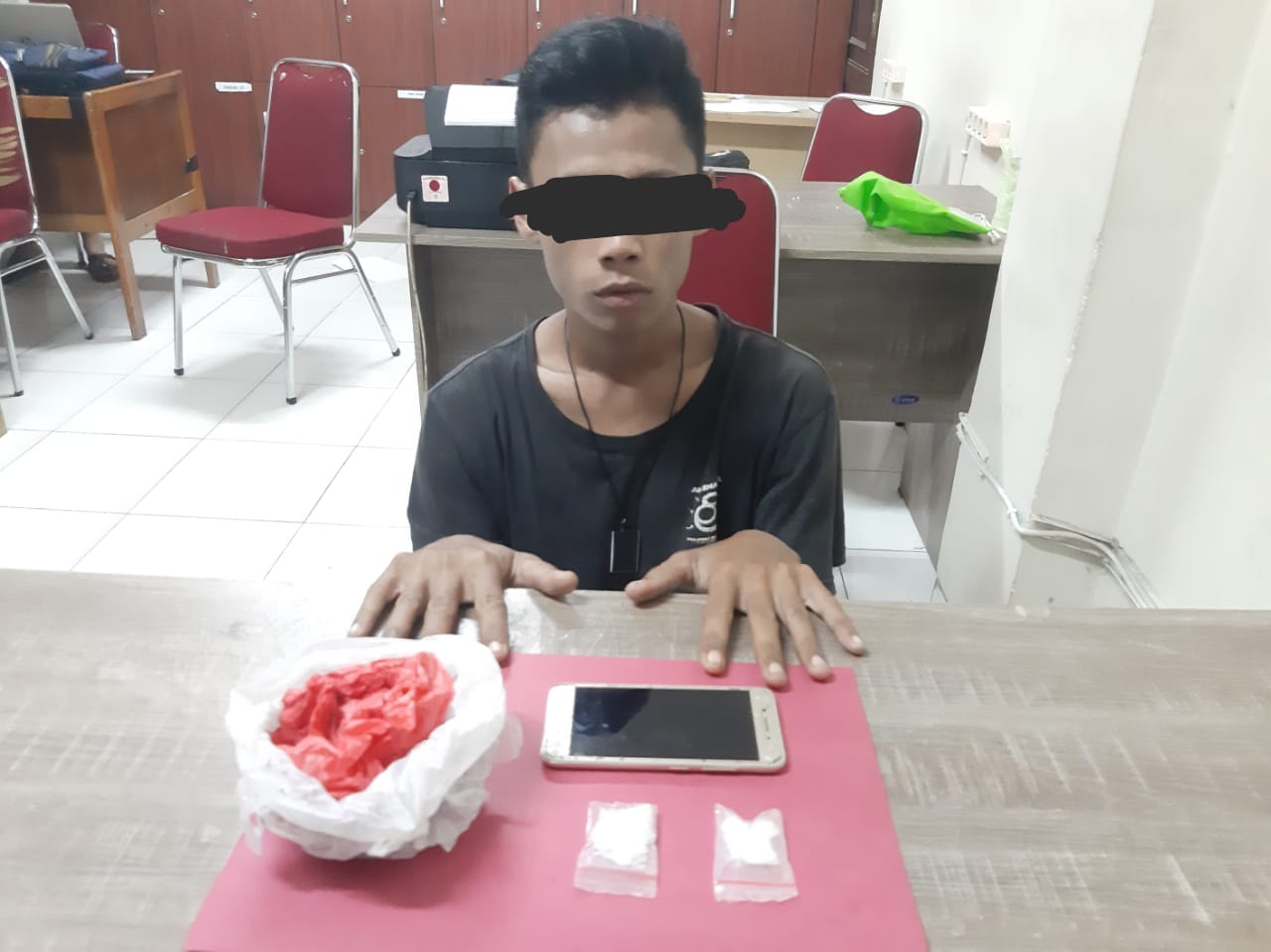 Pemuda di Tualang Ditangkap Aparat Polres Siak Gara-gara Narkoba
