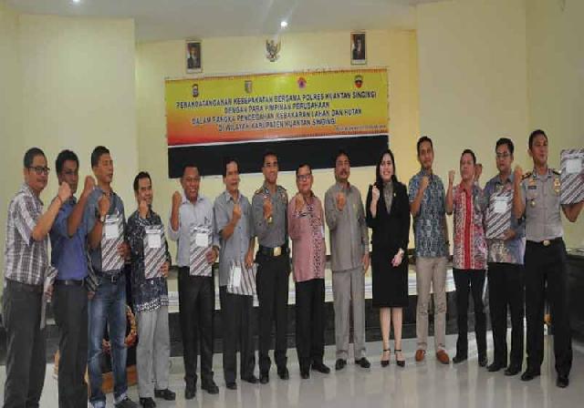 Pemkab, Polres dan Perusahaan Lakukan MoU