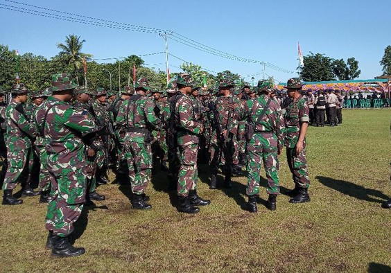Jelang Pelantikan Ketua DPRD Mimika, TNI-Polri Perketat Penjagaan