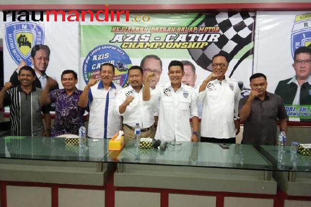 Korwil IMI Kampar Gelar Kejurda Balap Motor Azis-Catur Championship 2017