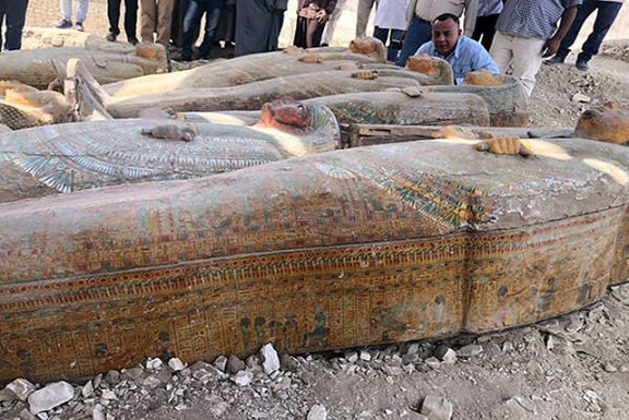 Arkeolog Mesir Temukan 30 Peti Mati Kayu Berusia 3.000 Tahun