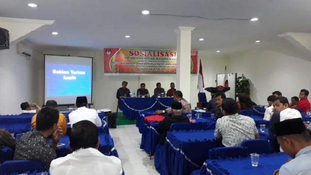 KPU Pelalawan Sosialisasikan PKPU-RI No 20 Tahun 2018