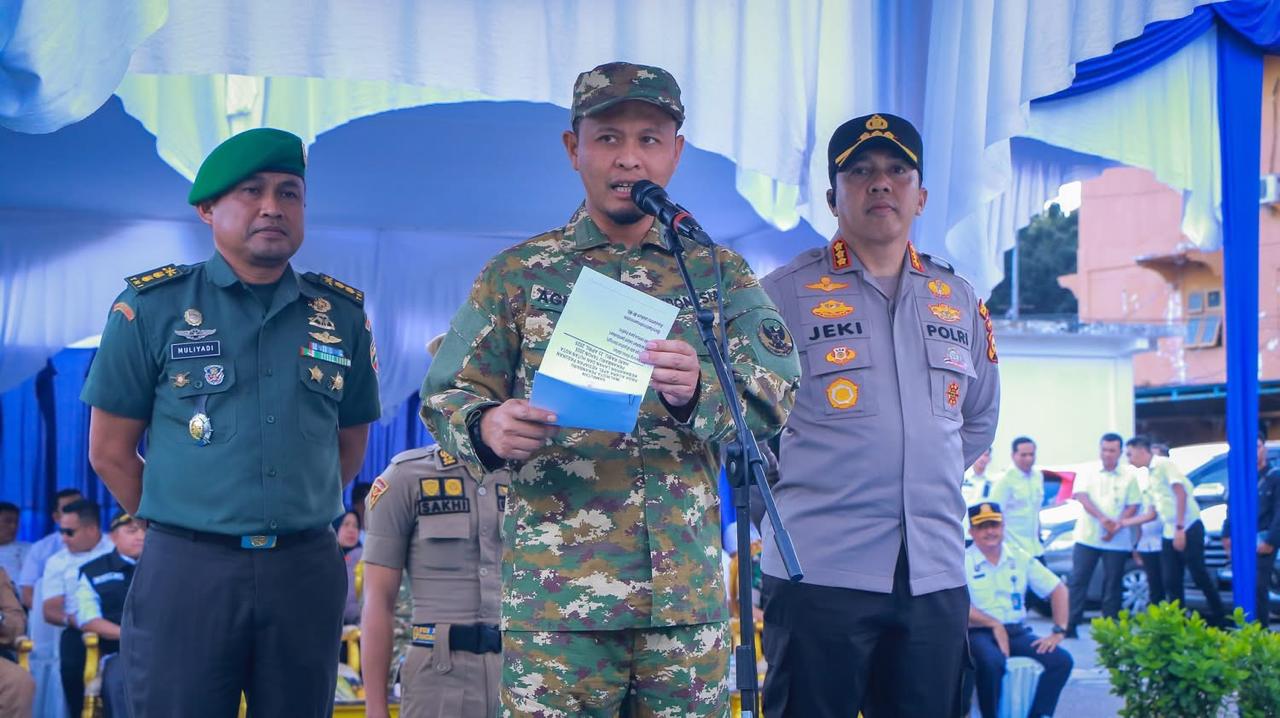 Pimpin Apel Kesiapan Pencegahan Karhutla, Wako Agung: Tingkatkan Kewaspadaan