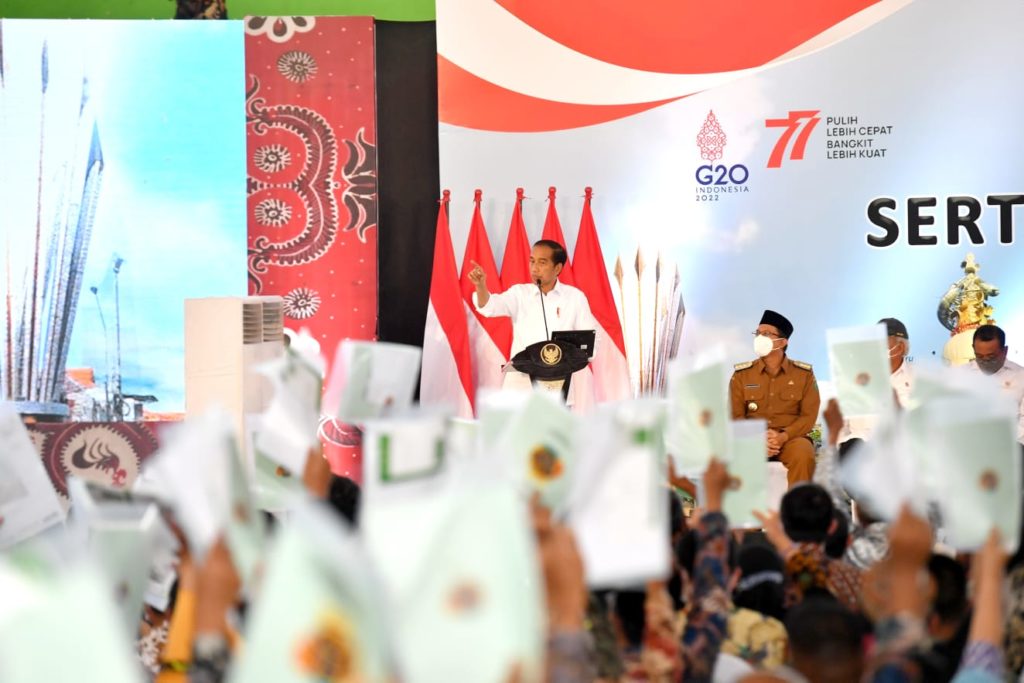 Presiden Jokowi: Kalau Masih Ada Mafia Tanah Silakan Gebuk!